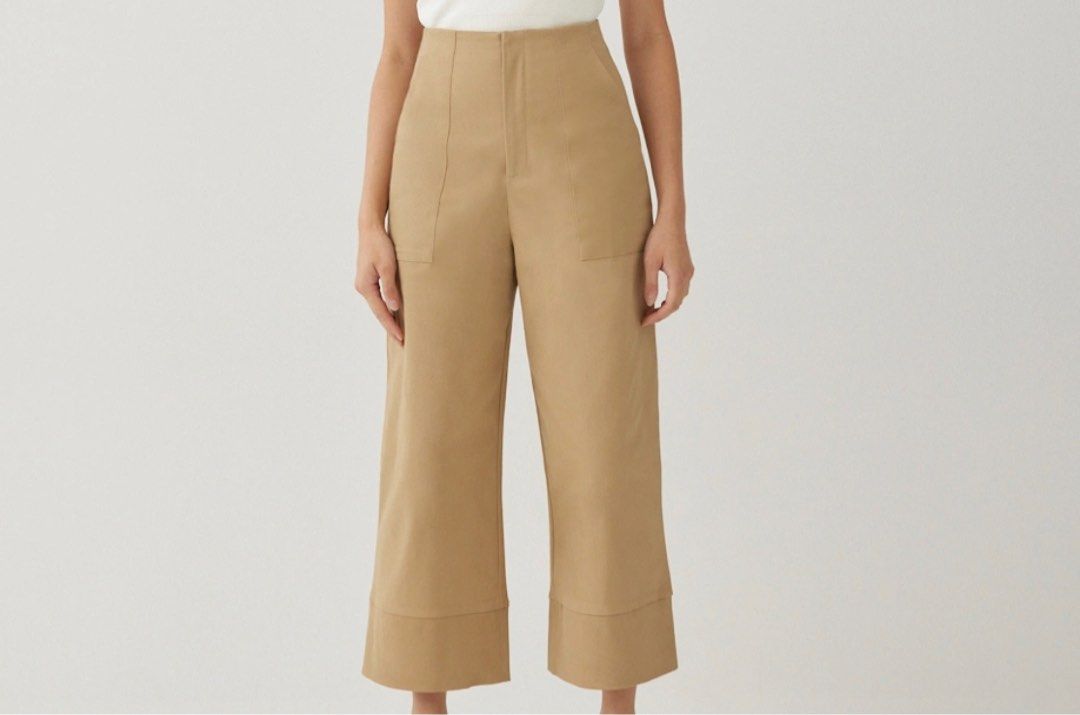 LB Peanne Cotton Wide Leg Culottes, Women's Fashion, Bottoms, Other Bottoms  on Carousell