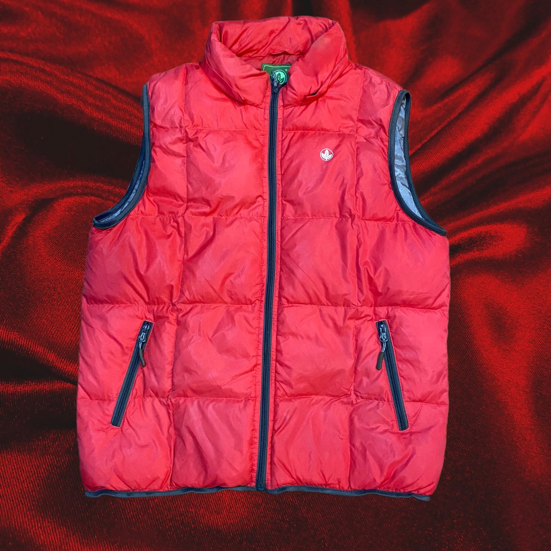 Leaveland Pink Red Puffer Vest, Men's Fashion, Coats, Jackets and ...
