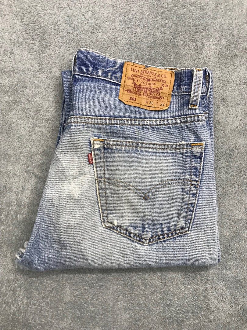 Levis 501 USA 90s Vintage Blue Jeans