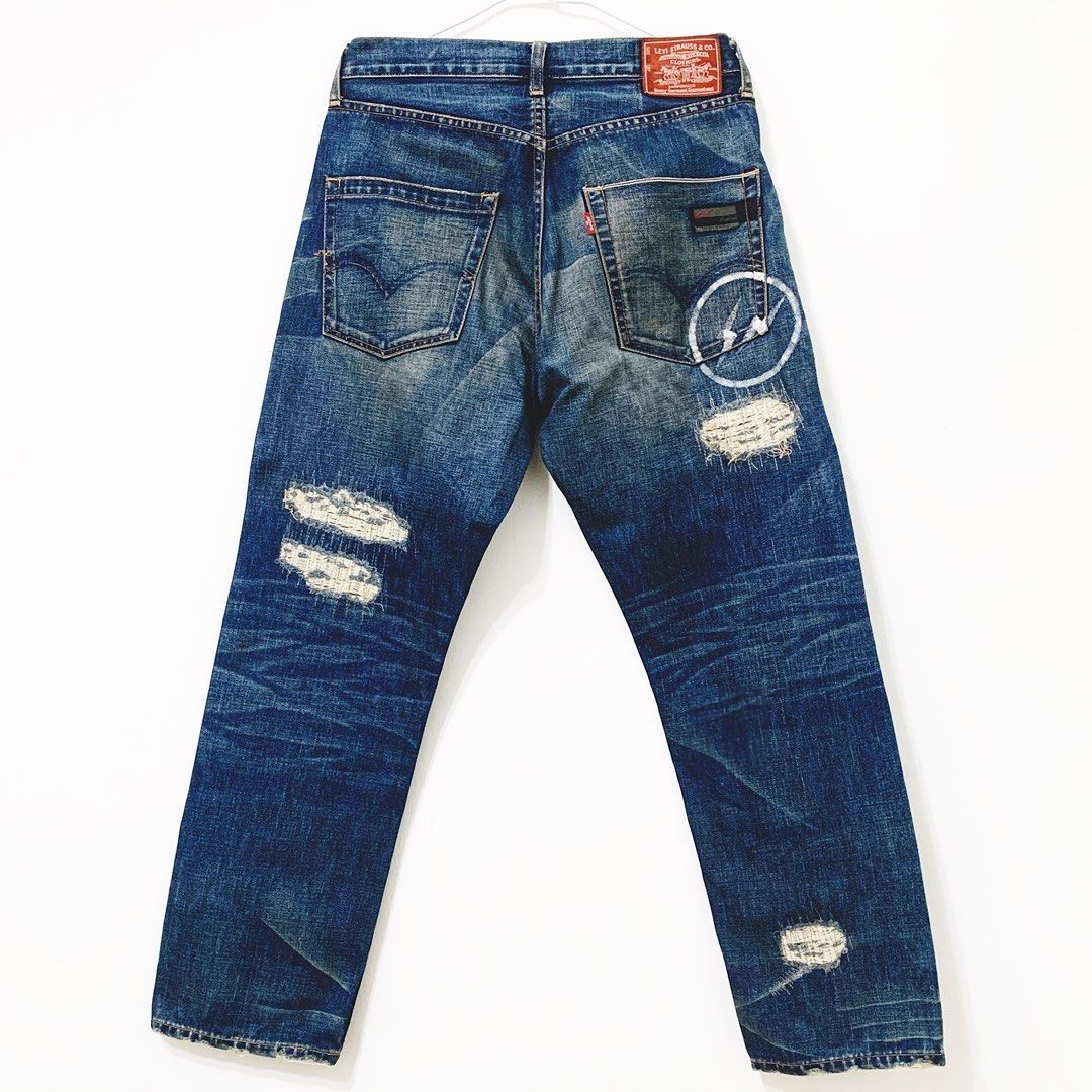 LEVI'S FENOM FRAGMENT 505-0207M CRUSH 1代一代閃電水洗破壞刷 LEVI'S FENOM FRAGMENT 505-0207M CRUSH 1代一代閃電水洗破壞刷