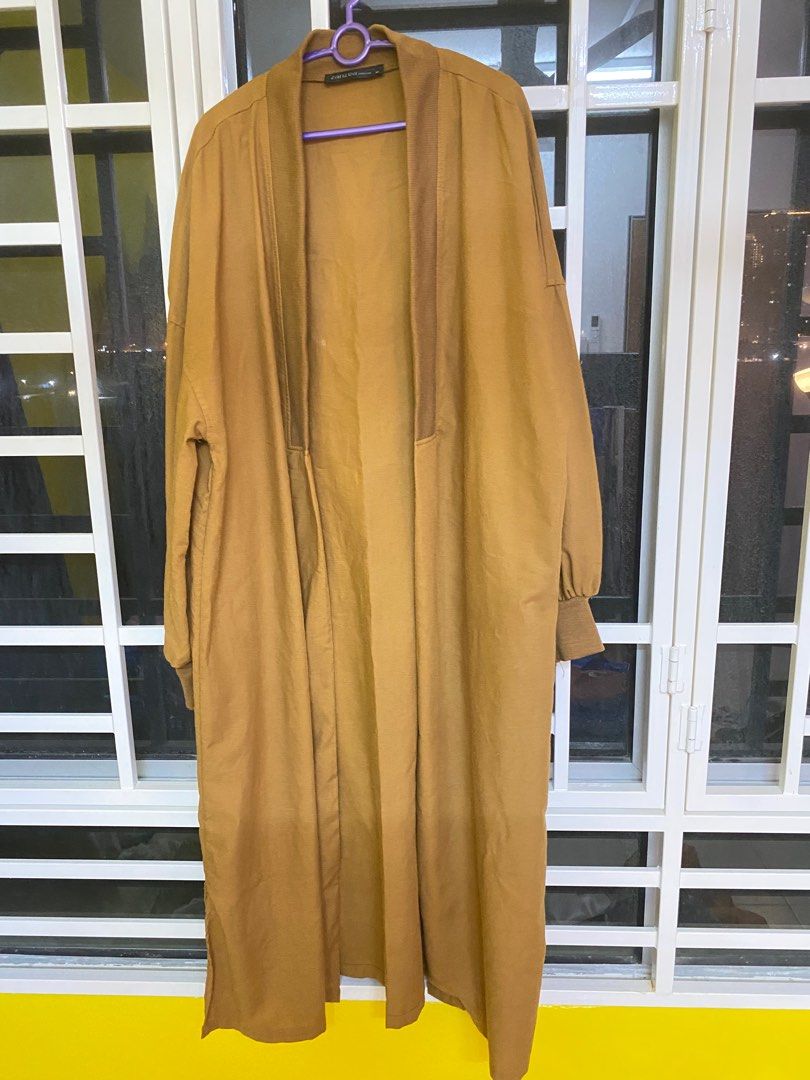 Camel color long on sale cardigan