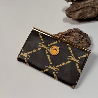 Longchamp vintage 日本二手 中古復古古董 老花 口金零錢包 皮夾卡包 卡夾