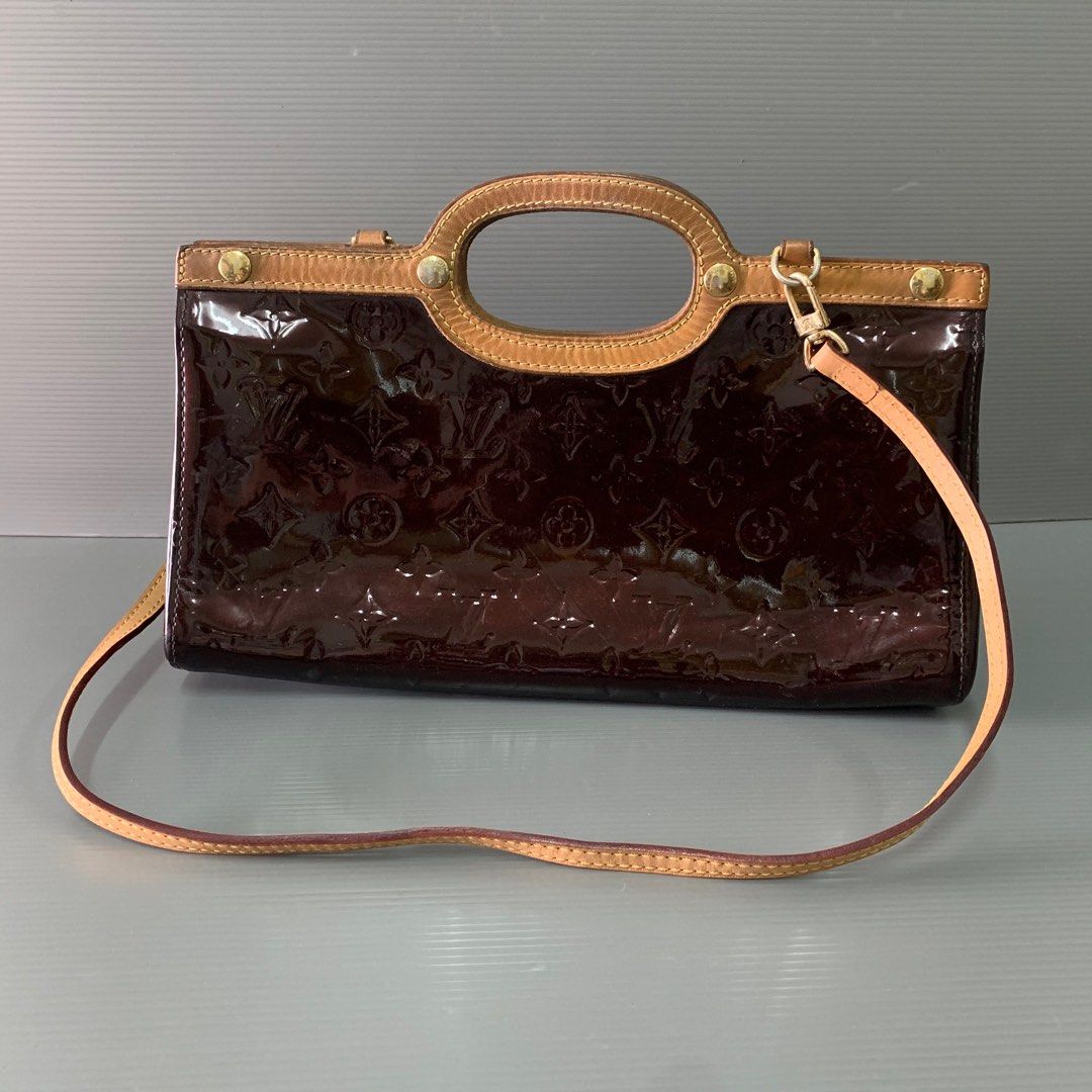 Authentic Louis Vuitton Amarante Monogram Vernis Roxbury Drive Bag, Luxury,  Bags & Wallets on Carousell