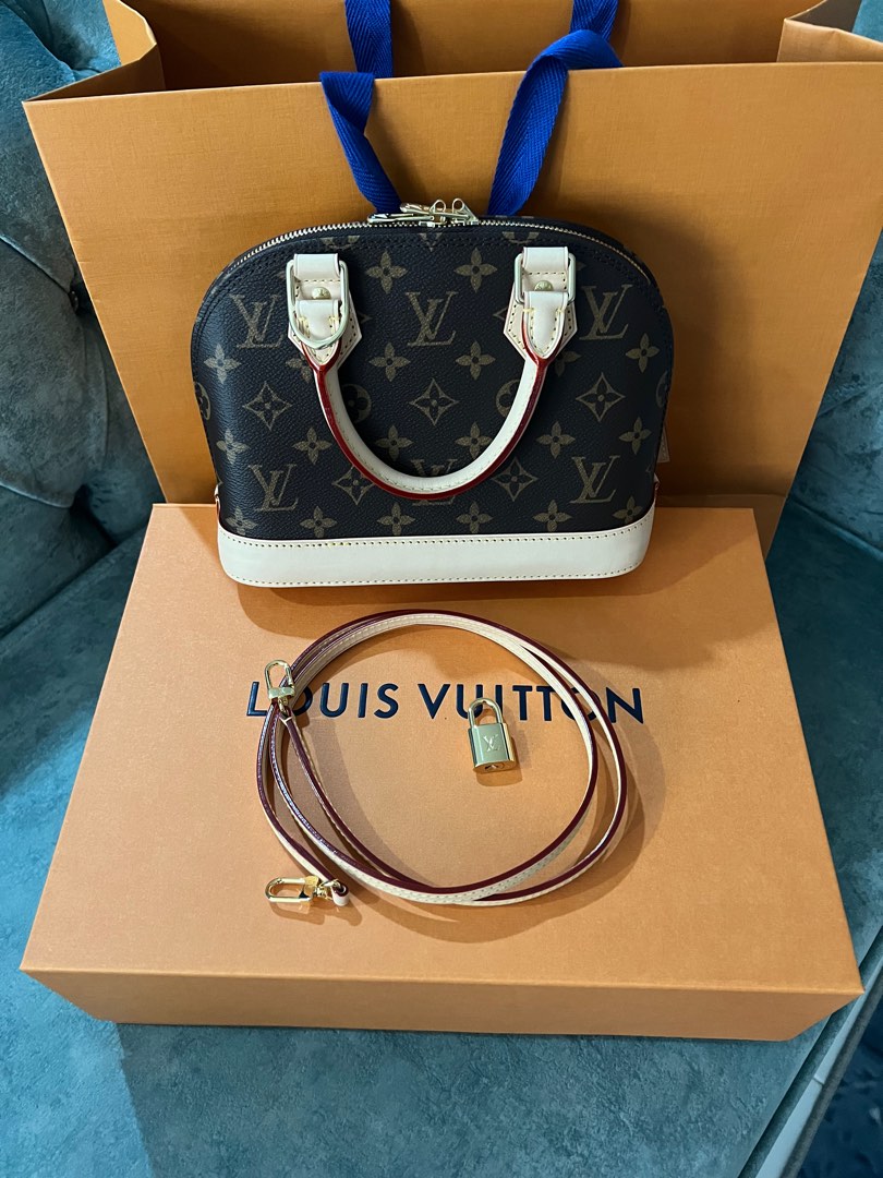 URGENT SALE!!! Authentic LV Alma BB Epi Gold Miel With Jacquard Strap,  Luxury, Bags & Wallets on Carousell