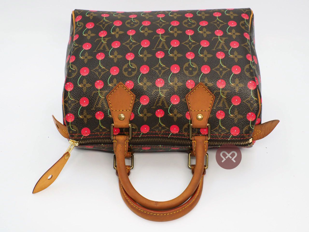 Louis Vuitton x Takashi Murakami 2005 Pre-owned Monogram Cherry Speedy 25 Handbag - Brown