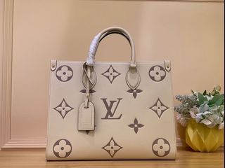 M45717 Louis Vuitton Monogram Empreinte By The Pool Collection OnTheGo  MM-Cream