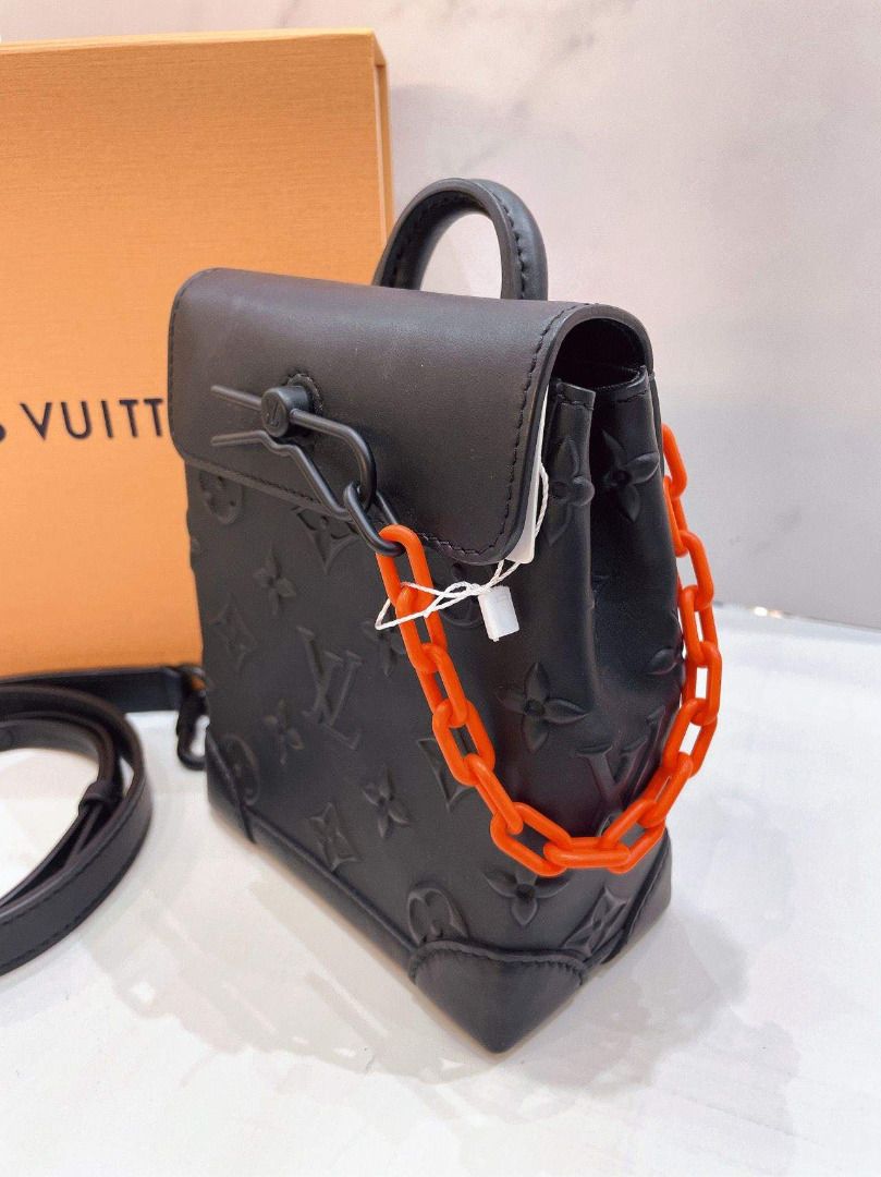 Louis Vuitton Steamer XS in Coated Canvas with Black/Orange-tone - US