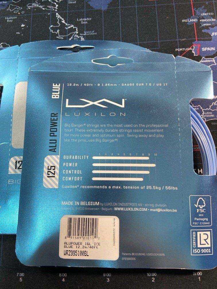 Luxilon alu best sale power ice blue