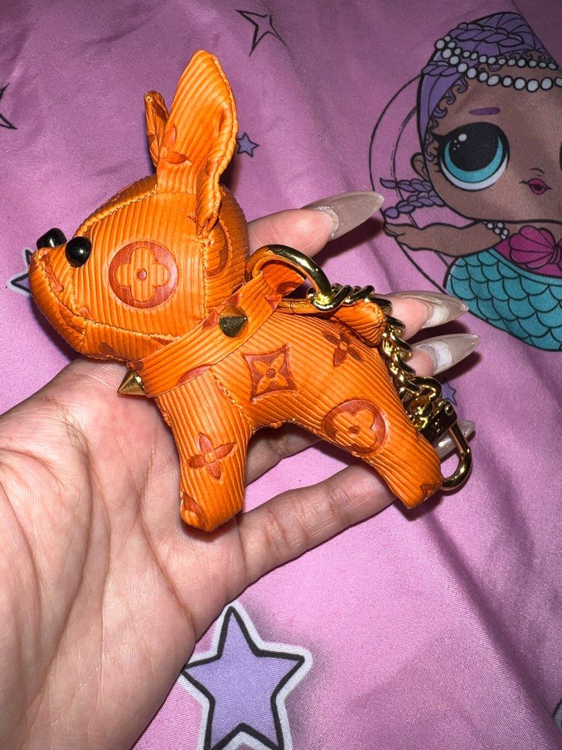 LV orange French bulldog keychain, Hobbies & Toys, Stationery & Craft,  Other Stationery & Craft on Carousell