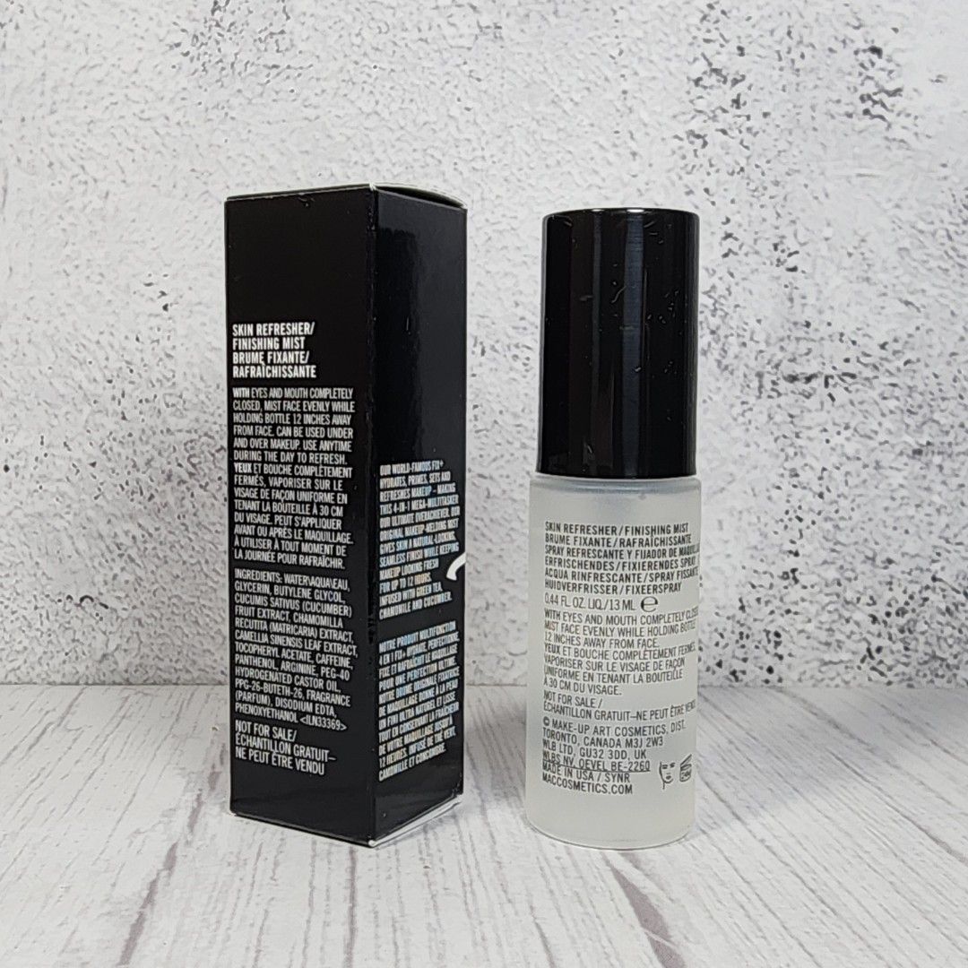 Mac fix + stay over 13ml (Category: Makeup) located in Manila. Submitted by arianne0828 (Listing ID 1261741512, Image 3). Description: brand new mini size Mac Fix + Stay over 13ml spray bottle location : binondo mla mop: Gcash Bdo Bpi.