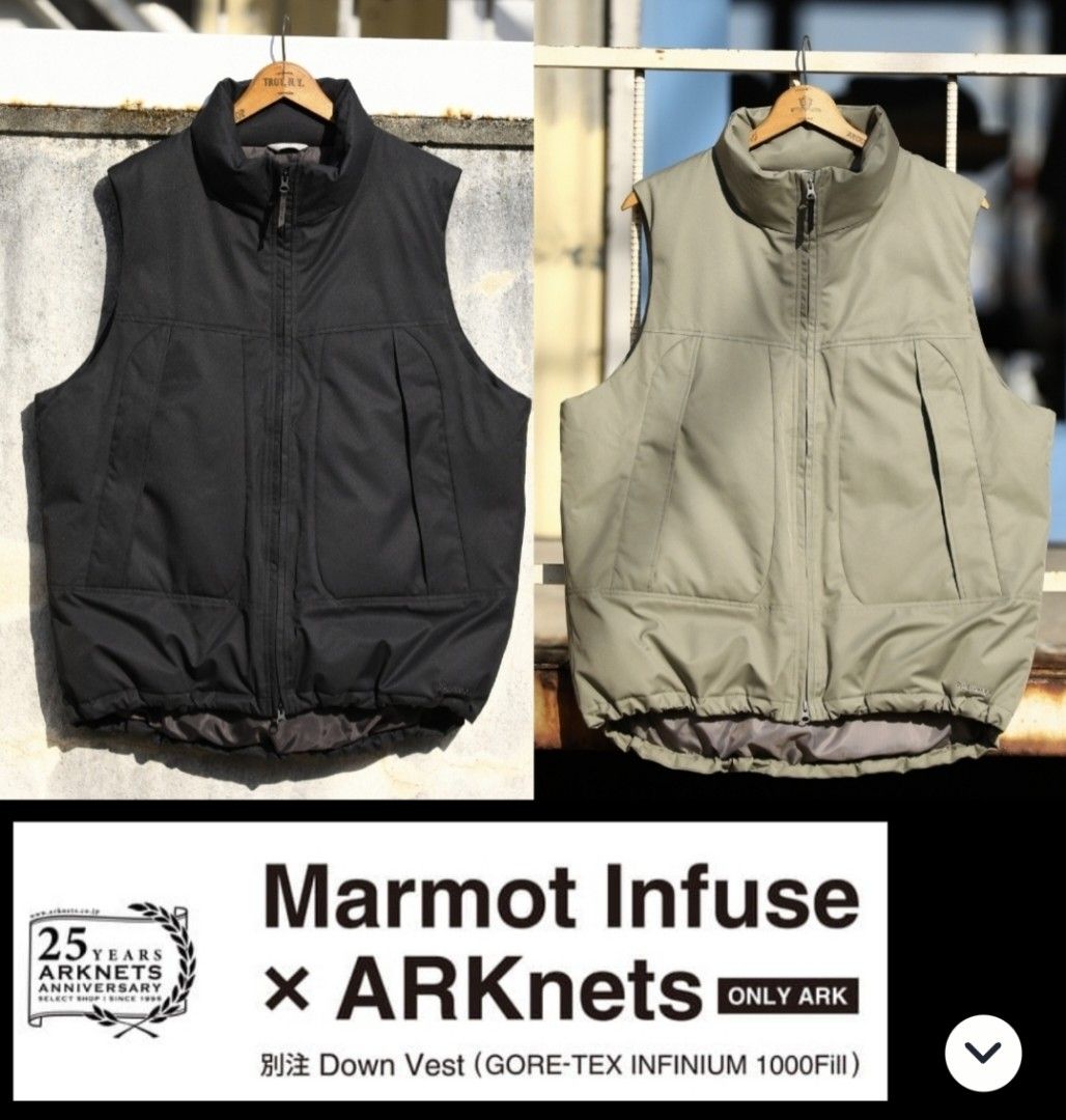 Marmot infuse 別注 GORE-TEXDown Vest マーモット 13000円 is