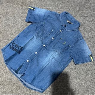 MAX kemeja denim anak cowo 4-5Y