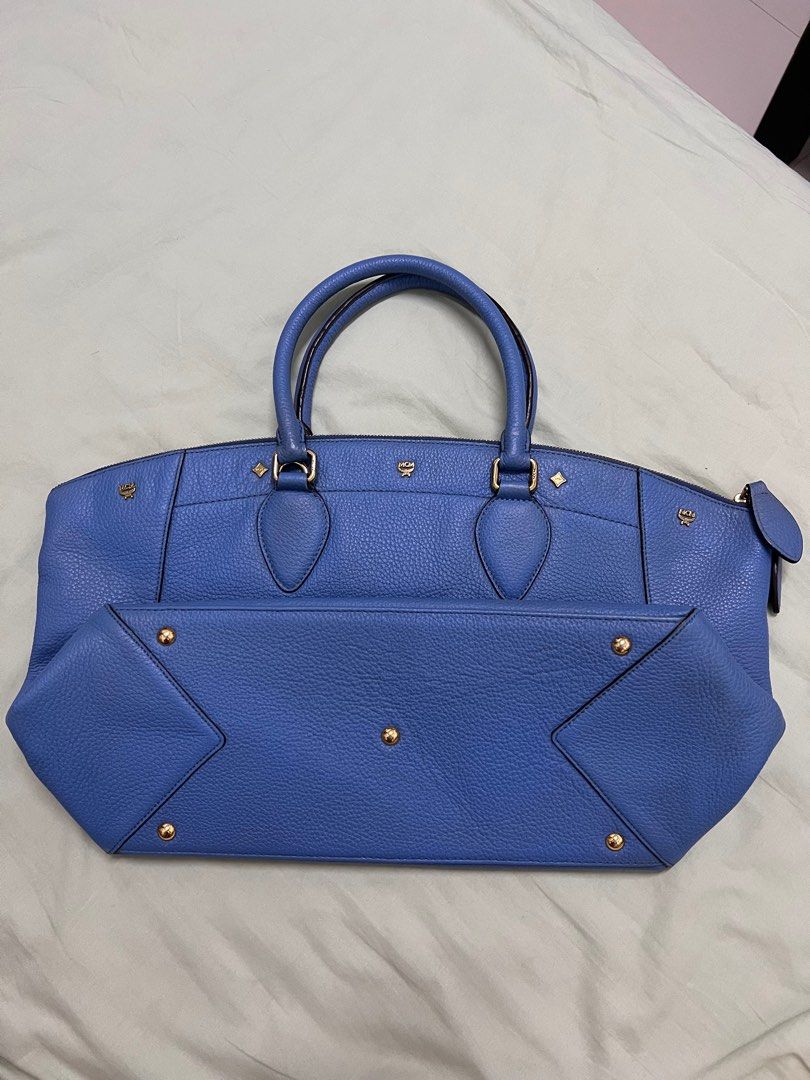 MCM Tote Leather Bag, Luxury, Bags & Wallets on Carousell