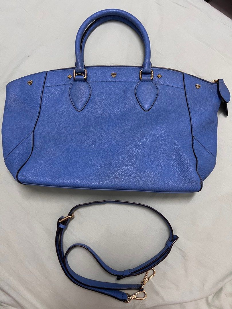 MCM Tote Leather Bag, Luxury, Bags & Wallets on Carousell