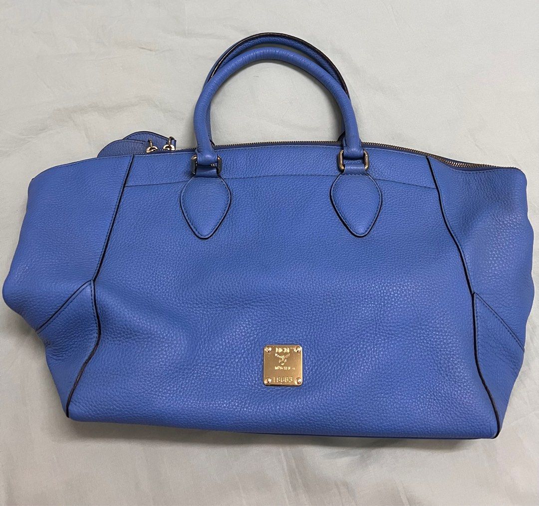 MCM Tote Leather Bag, Luxury, Bags & Wallets on Carousell