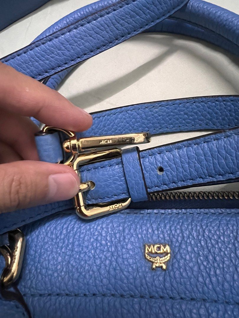 MCM Tote Leather Bag, Luxury, Bags & Wallets on Carousell