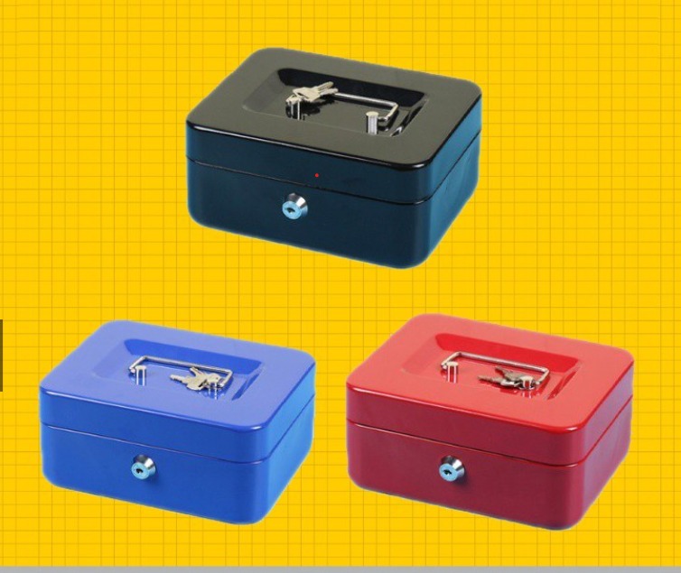 Metal Petty Cash Box with Lock and Key Ready Stock, Everything Else
