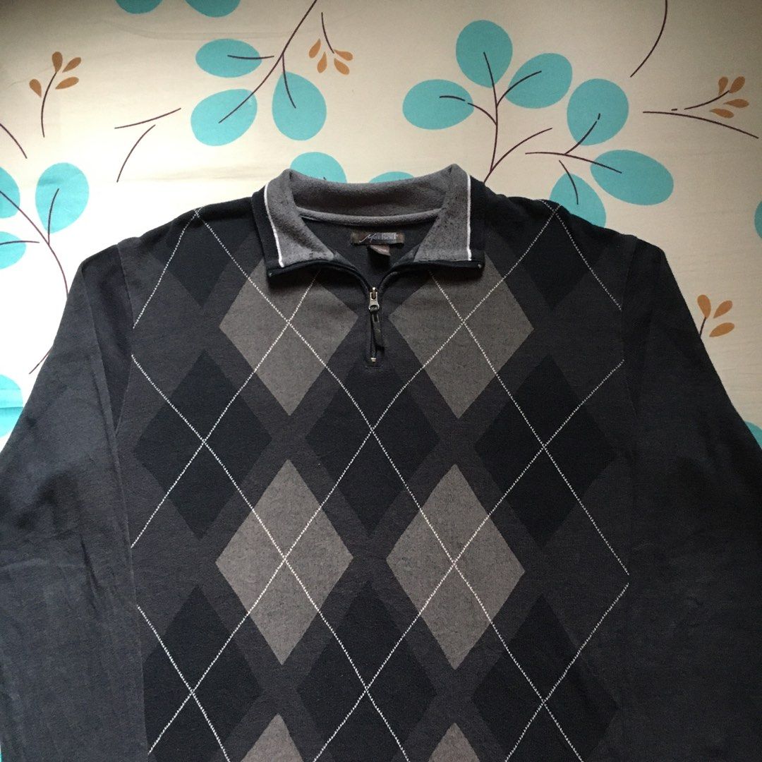 Method Argyle Quarterzip, Men's Fashion, Tops & Sets, Tshirts & Polo ...