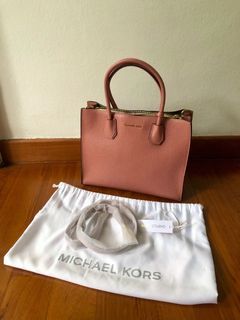 Mel Medium Saffiano Leather Tote Bag