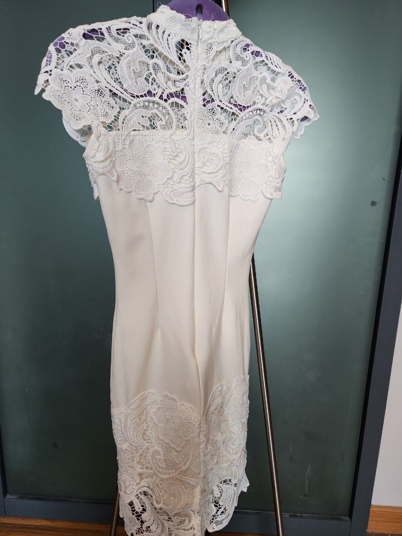 Miss Selfridge Lace Dress White Women s Fashion Dresses Sets Dresses on Carousell
