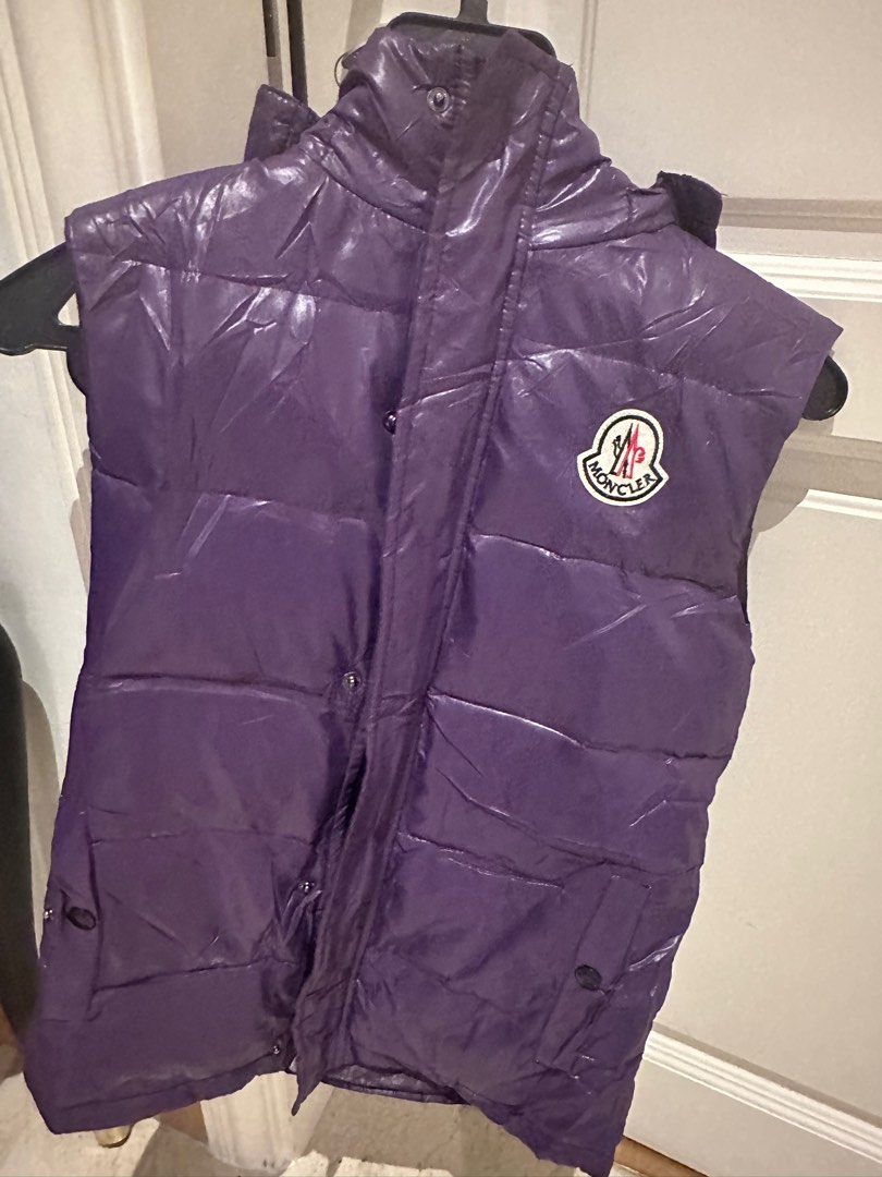Purple moncler vest top