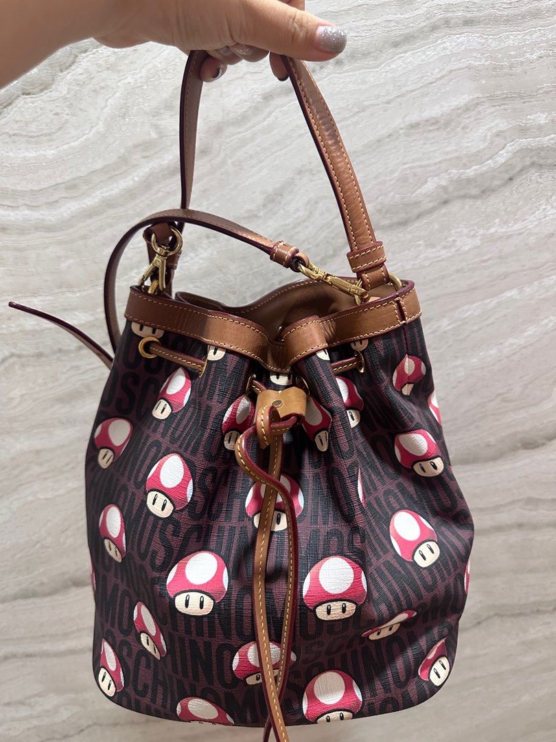 Moschino Super Mario Bucket Bag, Luxury, Bags & Wallets on