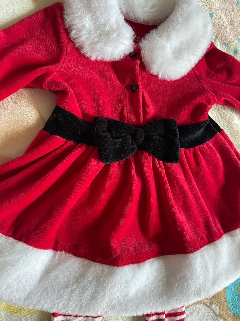 Mothercare Baby Girl Mrs Santa Dress Up Dress