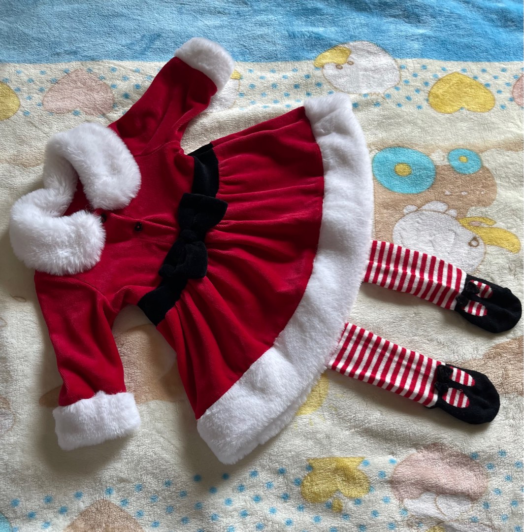 Mothercare Baby Girl Mrs Santa Dress Up Dress