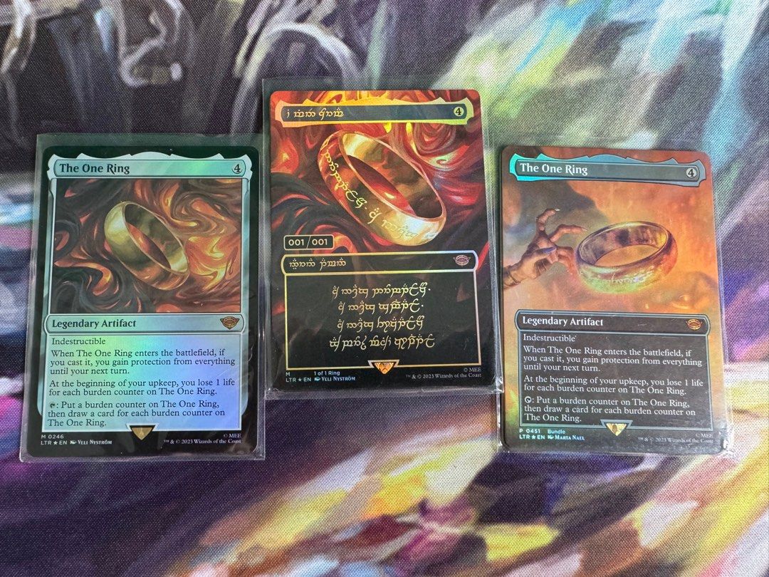 MTG PlayTest cards - The One Ring, Hobbies & Toys, Toys & Games on Carousell