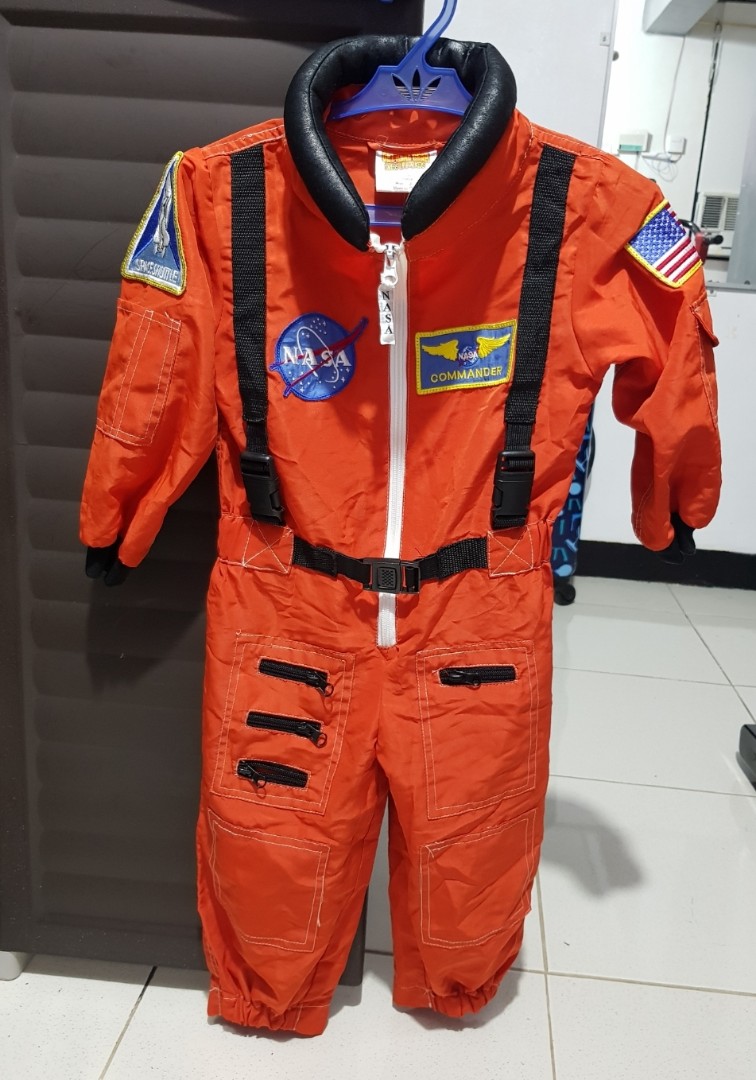 Orange NASA Spacesuit Jumpsuit Costume – Dolls Kill