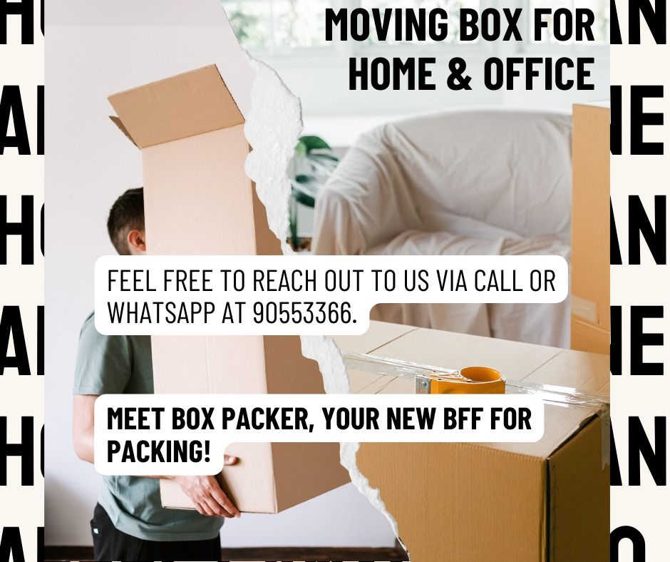 New carton boxes for house and office moving, Furniture & Home Living ...