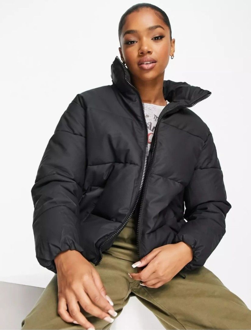 wts new look black puffer jacket