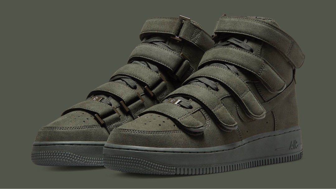 Nike air force 1 high discount top olive green