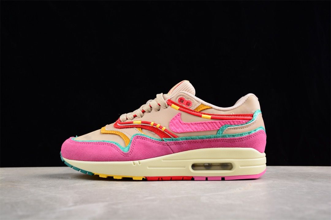 Nike air max 1 green pink on sale