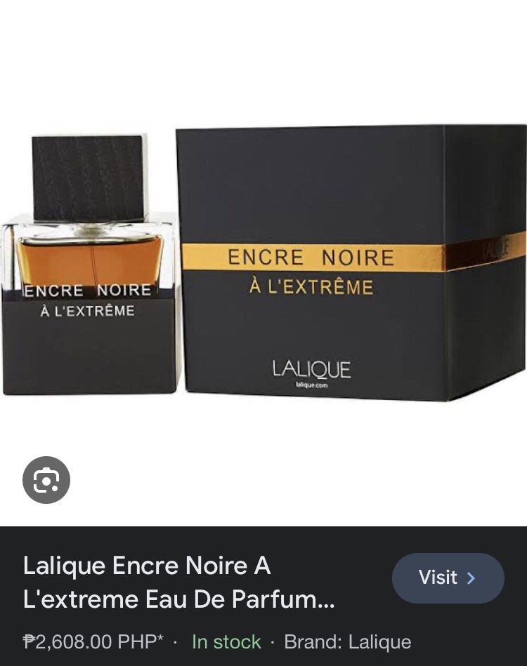 Parfum lalique store encre noire extreme