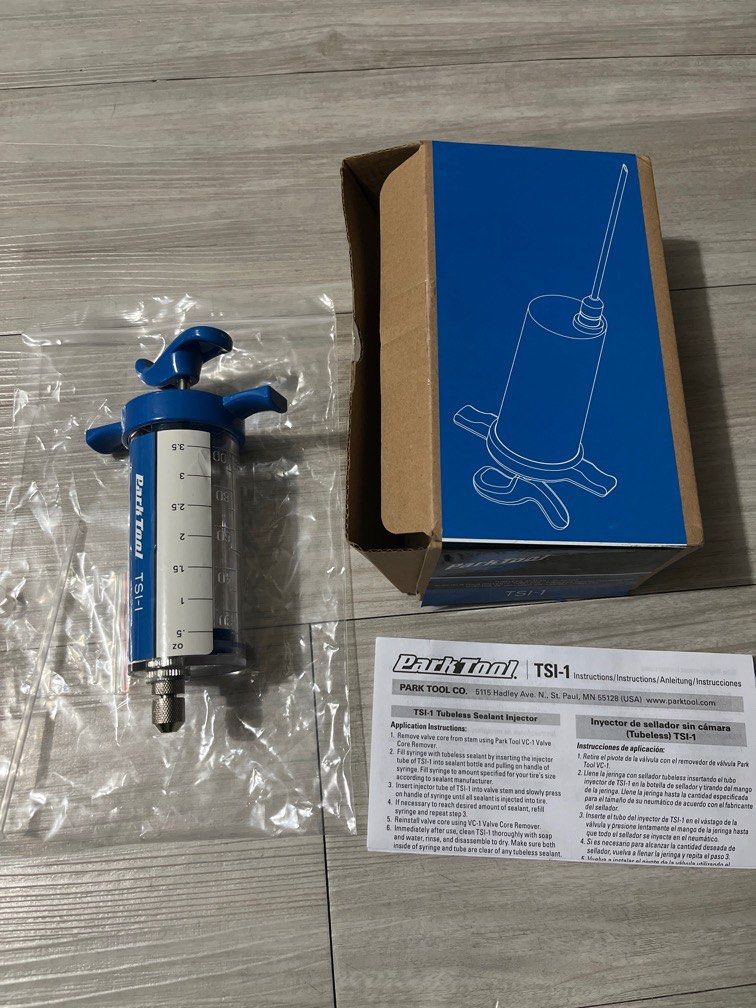 Park Tool TSI-1 Tubeless Sealant Injector Syringe, Sports Equipment,  Bicycles & Parts, Parts & Accessories on Carousell