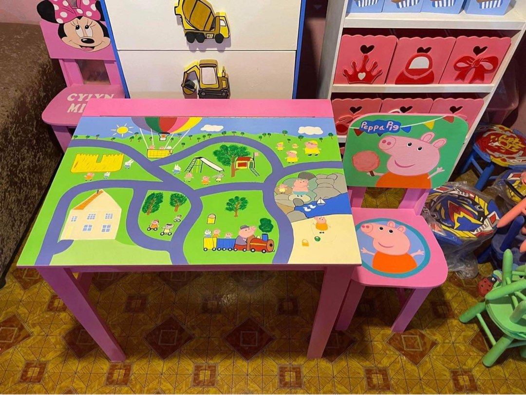 Peppa Pig Chair and table, Babies & Kids, Baby Nursery & Kids Furniture, Kids Tables & Chairs on