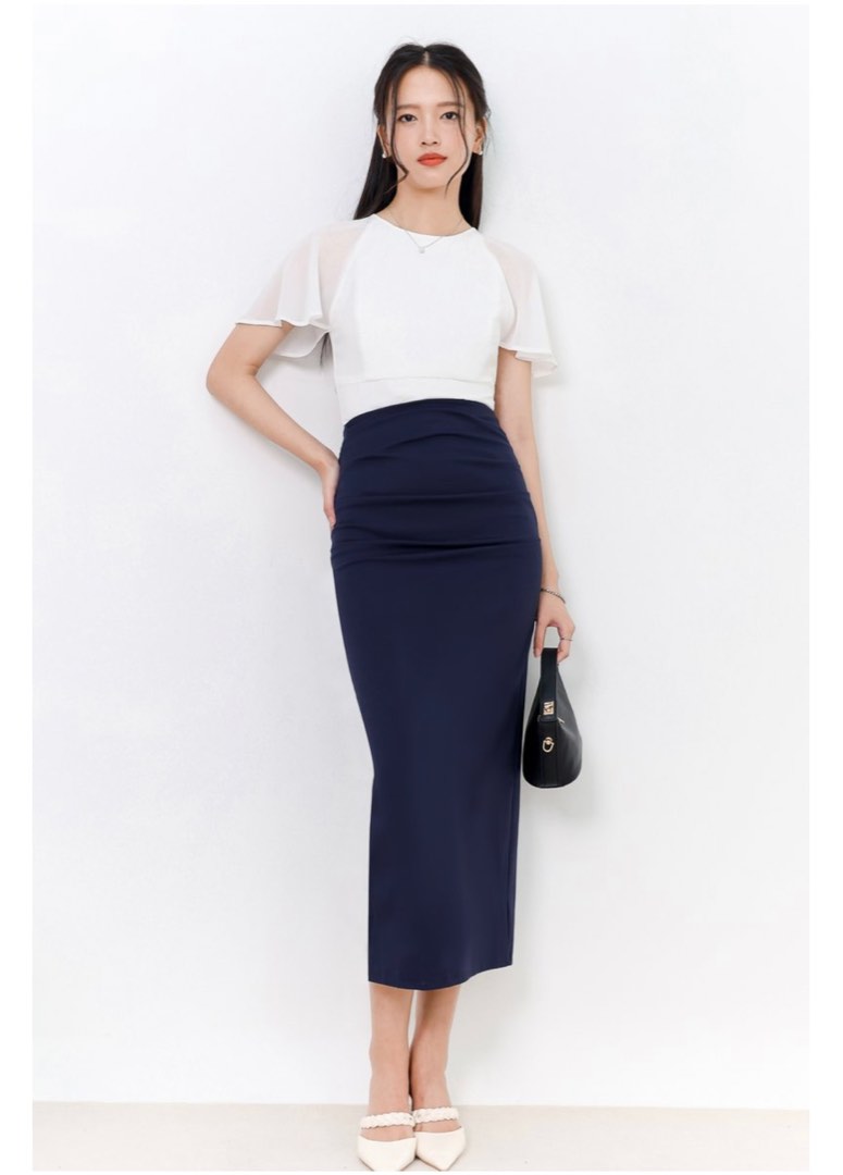 Cecile Pleat Sleeve Top main image 1