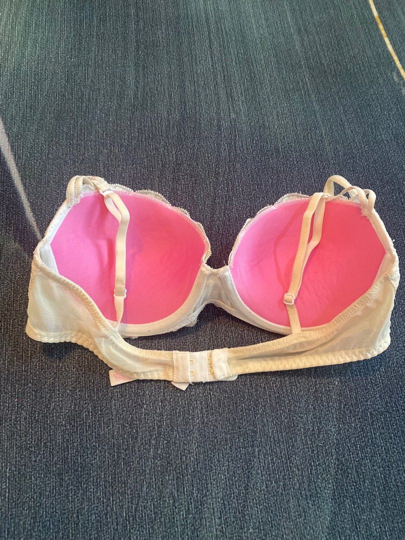 Victoria's Secret Pink Push Up Bra - Size 34C, Color UK