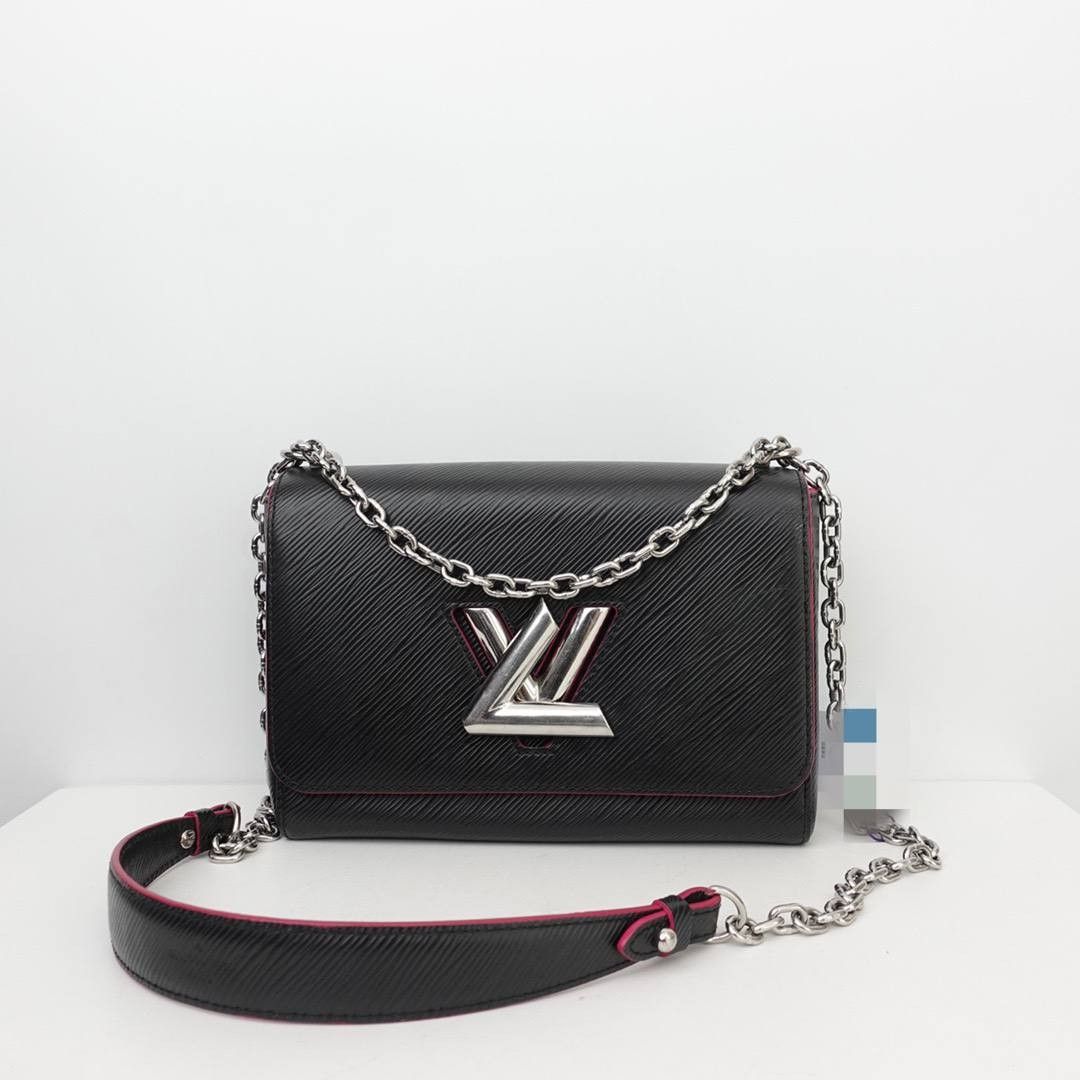 Louis Vuitton Twist Patent Black, Luxury, Bags & Wallets on Carousell