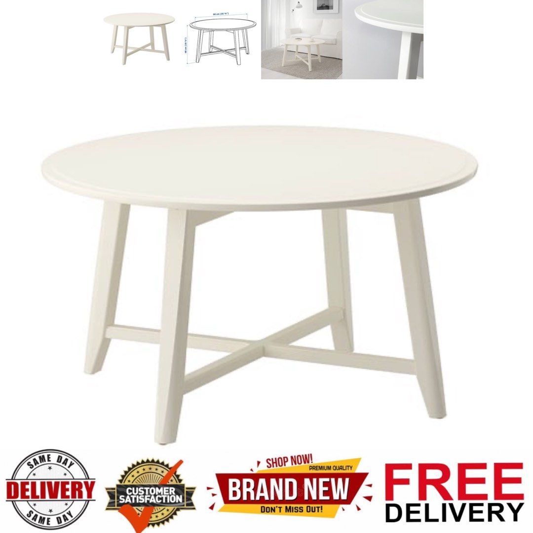 KRAGSTA coffee table, white, 90 cm - IKEA