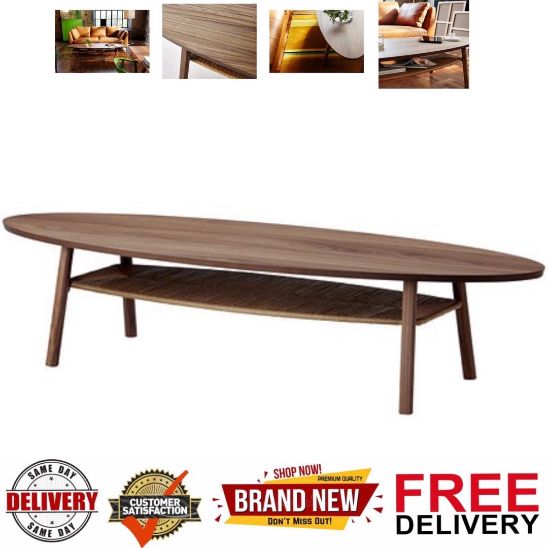 Stockholm coffee table clearance walnut veneer