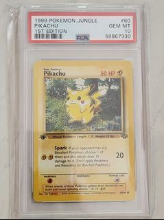  Pokemon Card - Pikachu 60/64 - Jungle - PSA 9 Mint : Toys &  Games