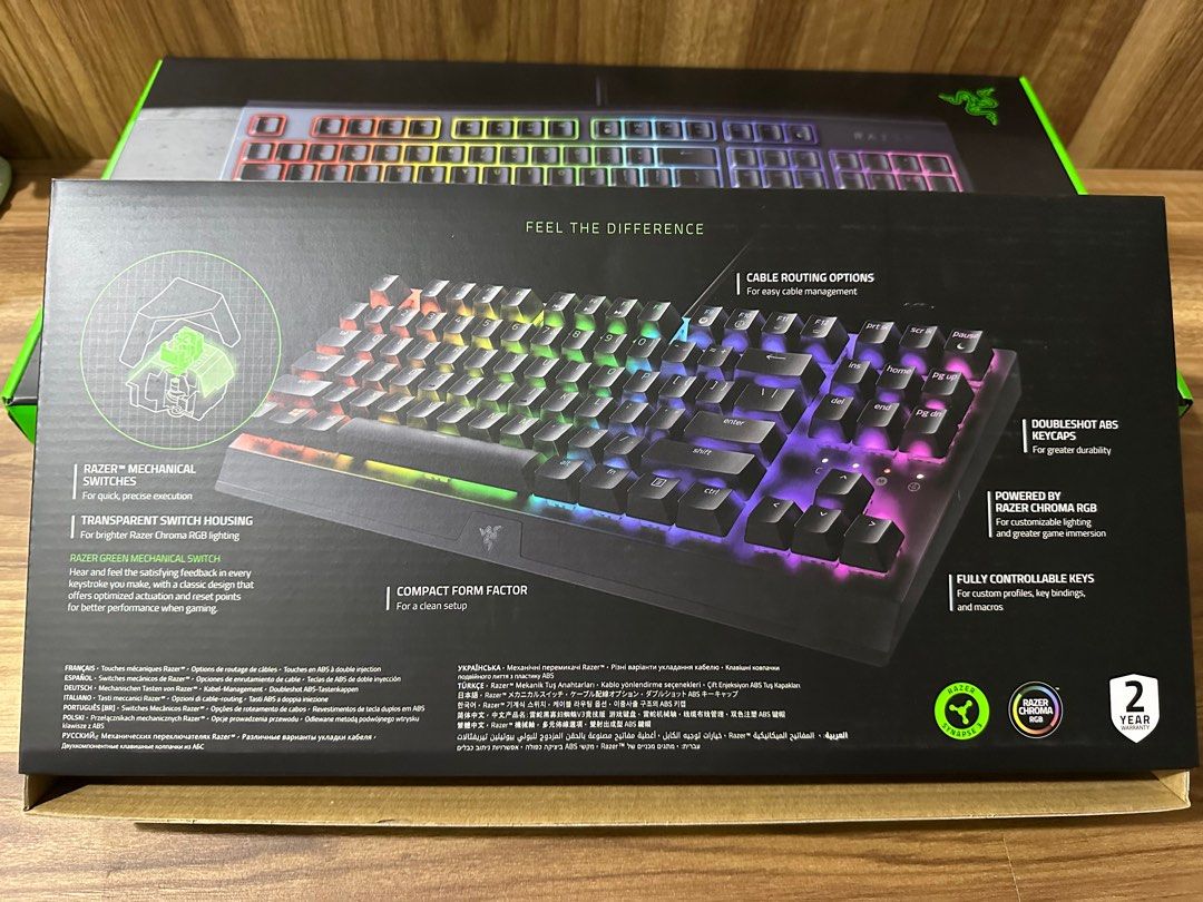 Razer Blackwidow Tenkeyless keyboard, Computers & Tech, Parts ...