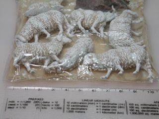 Realistic Sheep, Goat and Dog (Nativity Scene) (Set of 8)