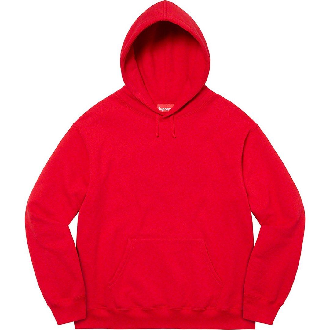 All red supreme discount hoodie