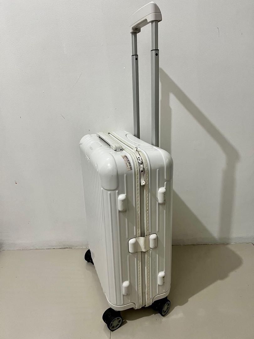 Essential Cabin Lightweight Carry-On Suitcase, White Gloss