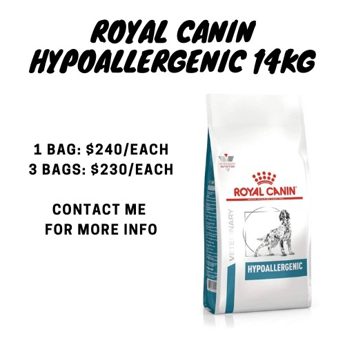 Royal canin veterinary diet dog hypoallergenic 14kg on sale