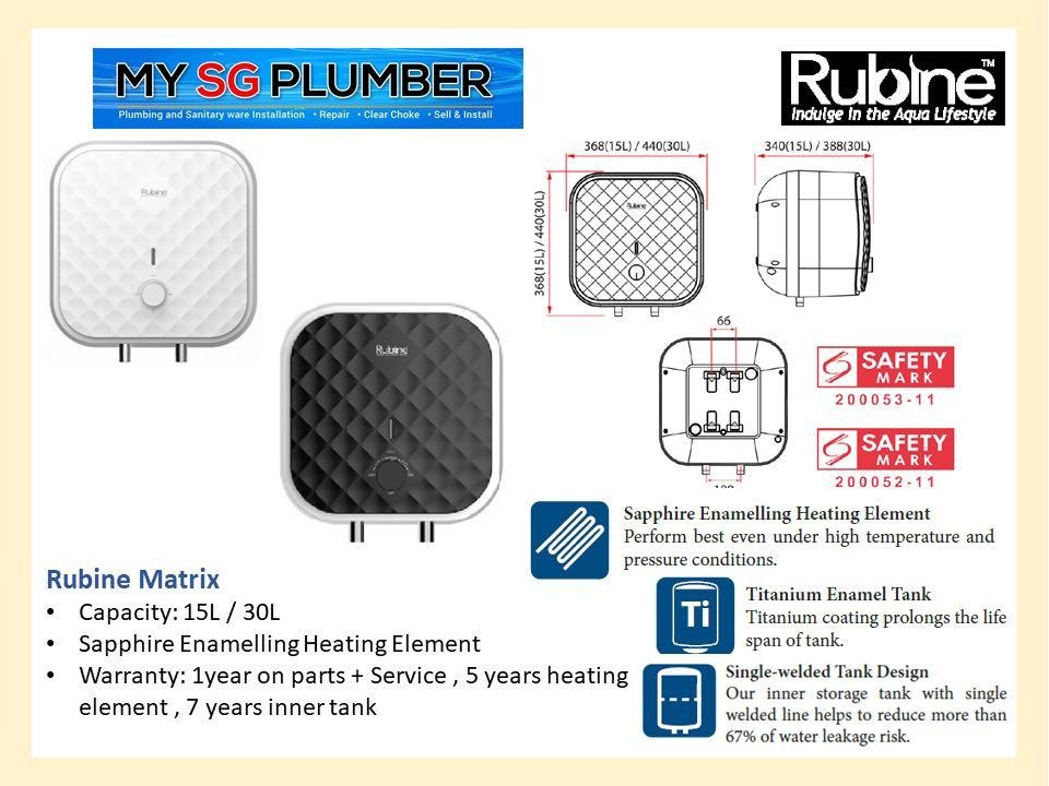 RUBINE MATRIX STORAGE HEATER MT-15 / MT-30 BLACK or WHITE ON SALE NOW ...