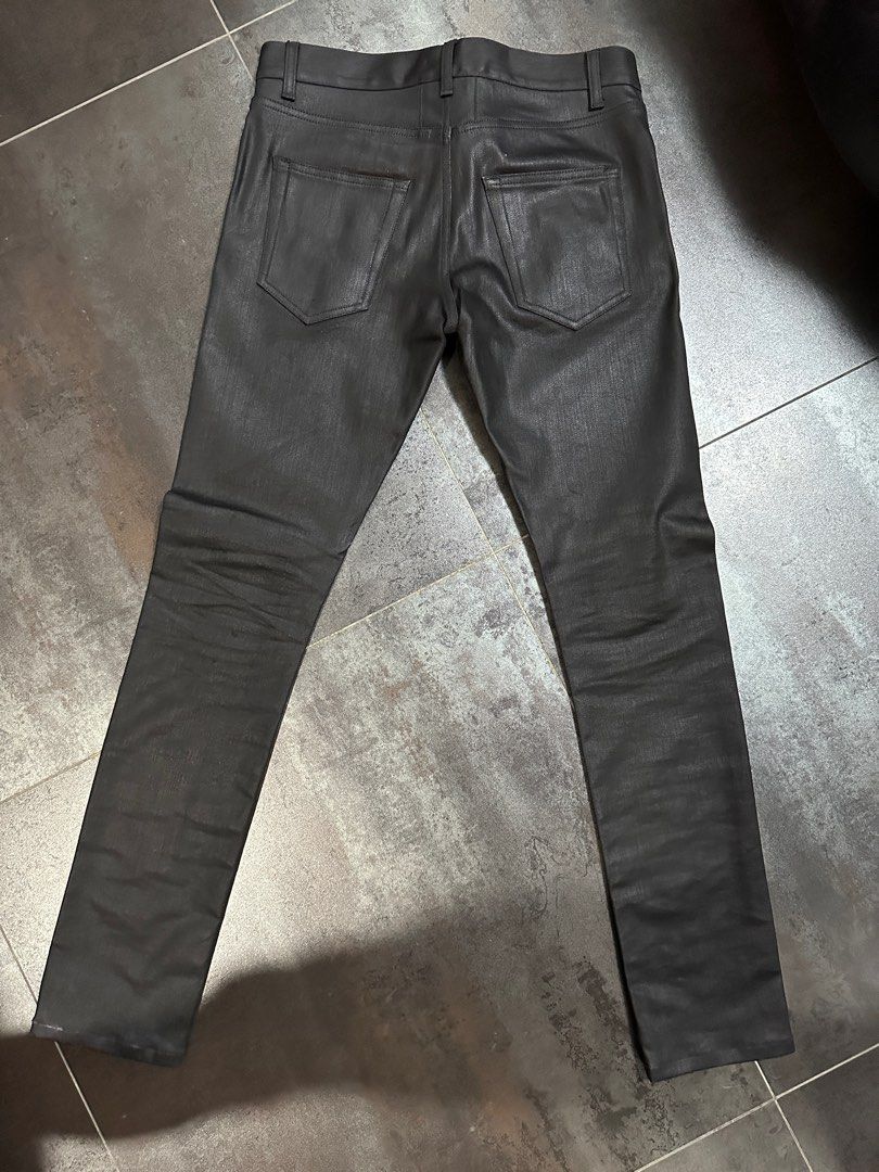 Saint Laurent waxed jeans Men s Fashion Bottoms Jeans on Carousell